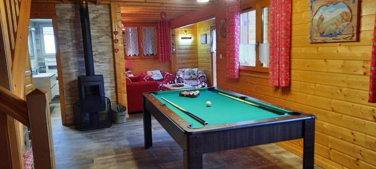 Chalet Les Marmottons Sauna pool table, Nintendo, Pétanque Gerbépal Extérieur photo